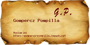 Gompercz Pompilla névjegykártya